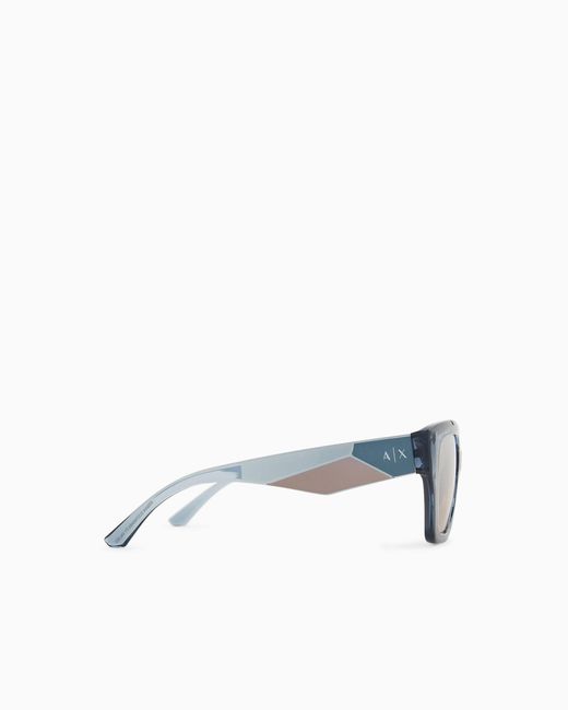 ARMANI EXCHANGE Metallic Square Sunglasses