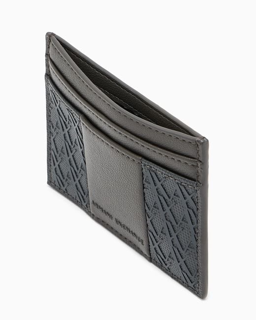 ARMANI EXCHANGE White Credit Card Holder Regular Fit for men