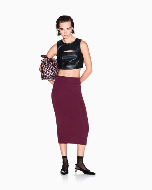 ARMANI EXCHANGE Purple Midi Skirts