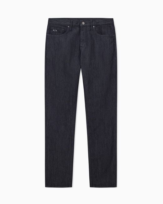 ARMANI EXCHANGE Blue Slim-Fit Five-Pocket Jeans for men