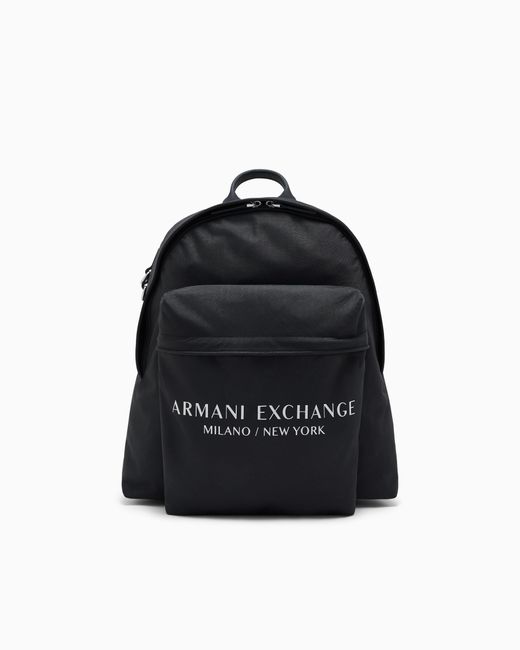 ARMANI EXCHANGE Black Backpack for men