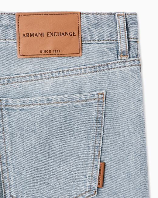 ARMANI EXCHANGE Blue Loose Fit Denim Used Jeans