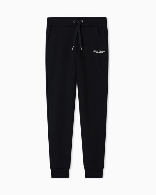 ARMANI EXCHANGE Black Milano/New York Sweat Jogger Pants