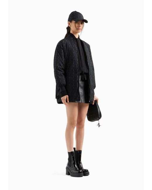 Armani Exchange Black Leather Skirts