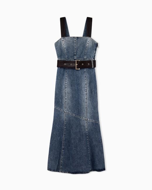 ARMANI EXCHANGE Blue Slim-Fit Dress