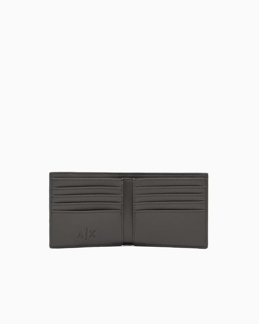 ARMANI EXCHANGE White Bifold Wallet With Credit Card Slots for men