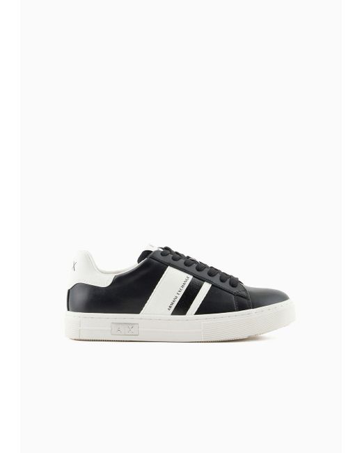 Sneakers Con Dettagli A Contrasto di Armani Exchange in Black