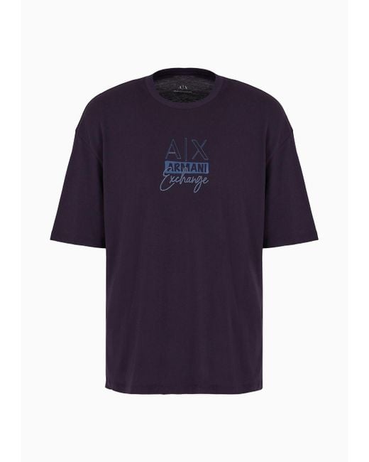 Camisetas De Corte Desenfadado Armani Exchange de hombre de color Blue