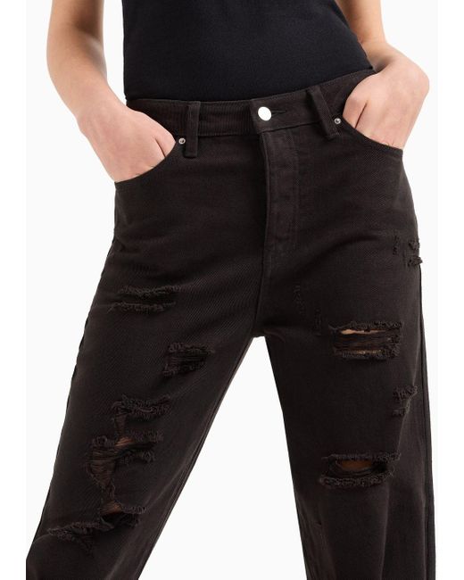 Armani Exchange Black Carrot-fit Jeans