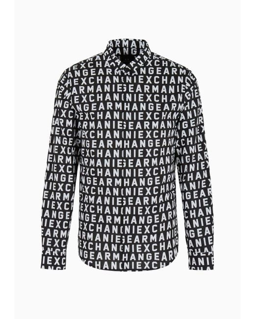 Armani Exchange Hemden Casual in Black für Herren