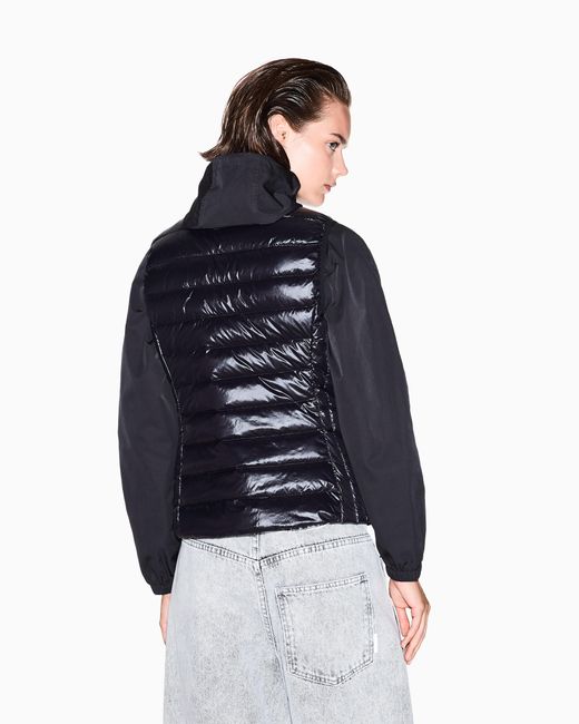 ARMANI EXCHANGE Blue Slim-Fit Down Vest