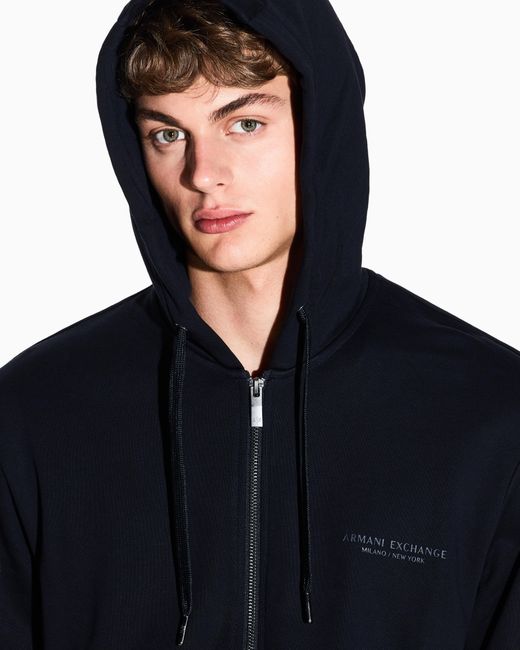 ARMANI EXCHANGE Blue Regular Fit Sweatshirt for men