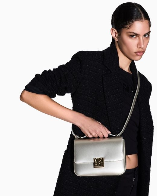 ARMANI EXCHANGE White Small Shoulder Bag With Logo