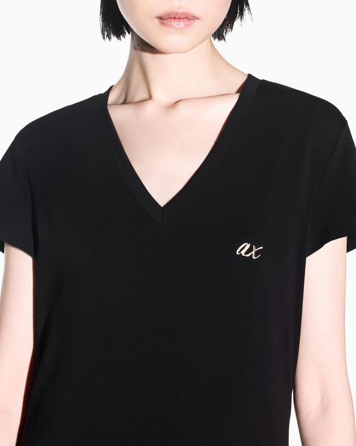 ARMANI EXCHANGE Black Slim Fit T-Shirt