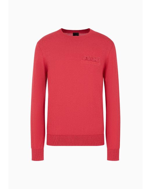 Armani Exchange Sweaters in Red for Men Lyst