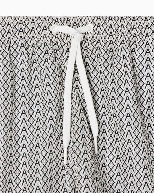 ARMANI EXCHANGE Gray Ax Logo Swimsuit for men
