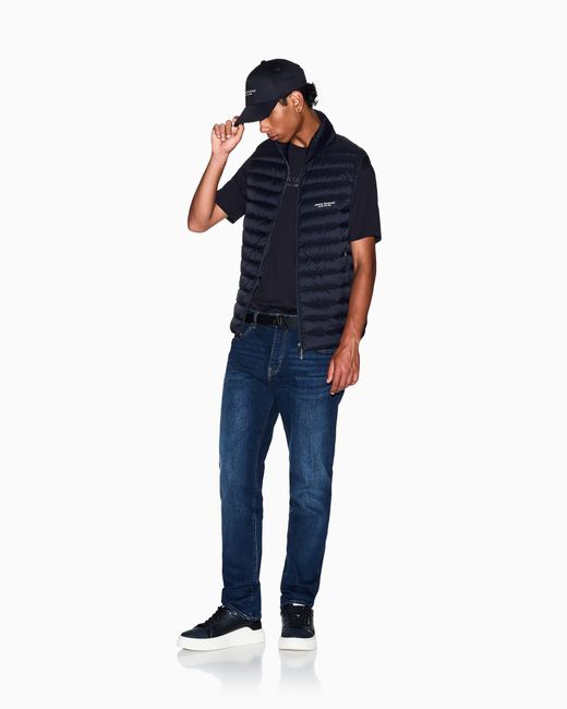 Vaqueros De Corte Recto Con Cinco Bolsillos Essential ARMANI EXCHANGE de hombre de color Blue