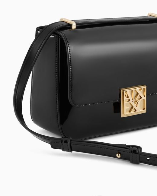 ARMANI EXCHANGE Black Small Shoulder Bag With Logo