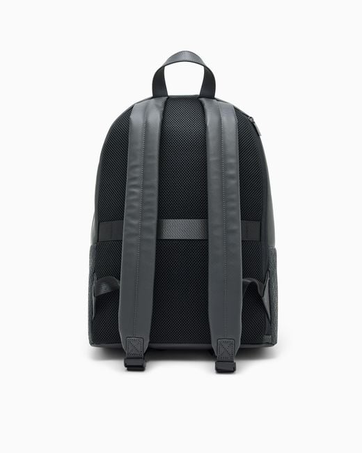 ARMANI EXCHANGE Gray Backpack With An Outside Coating for men