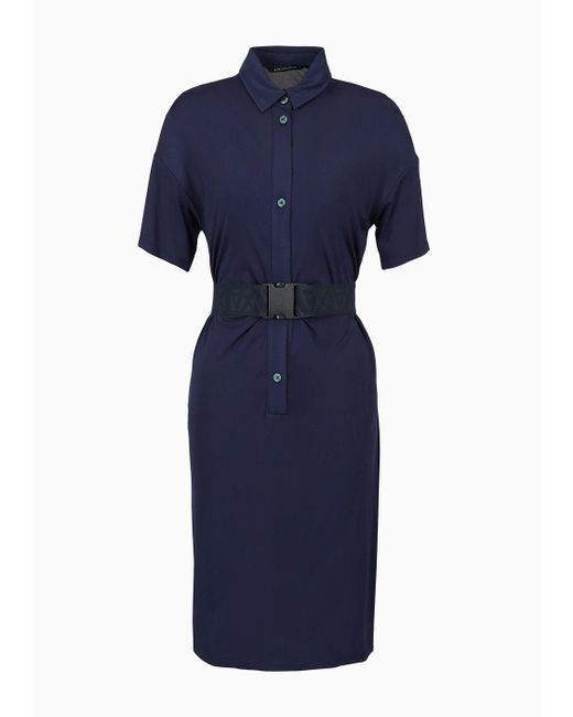 Armani Exchange Blue Short Dresses