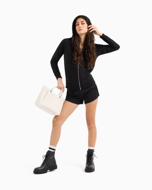 Sudadera Con Capucha Y Logo ARMANI EXCHANGE de color Black