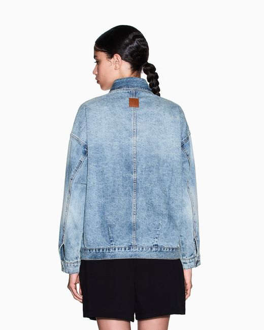 ARMANI EXCHANGE Blue Rigid Denim Jacket