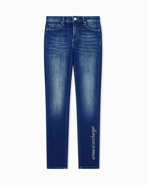ARMANI EXCHANGE Blue Slim Fit 5 Pockets Pant