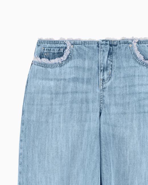 ARMANI EXCHANGE Blue Wide Leg Jeans