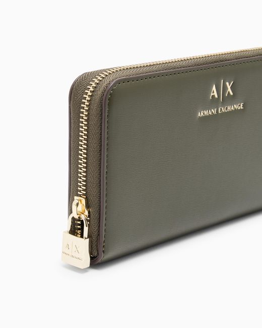 ARMANI EXCHANGE Green Mini Shoulder Bag With Metal Effect