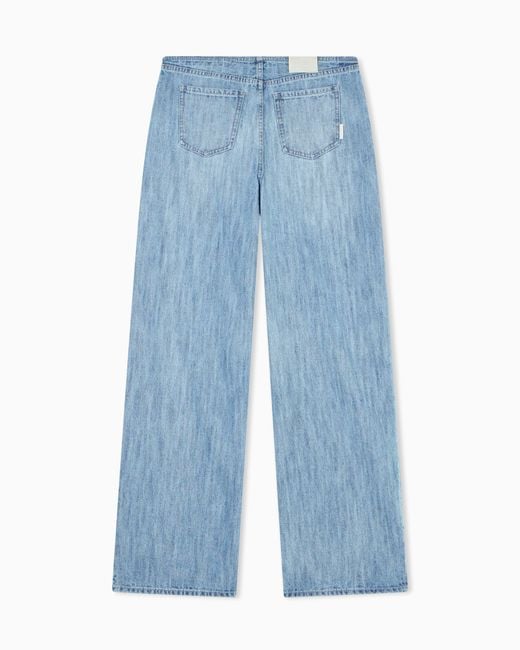 ARMANI EXCHANGE Blue Wide Leg Jeans