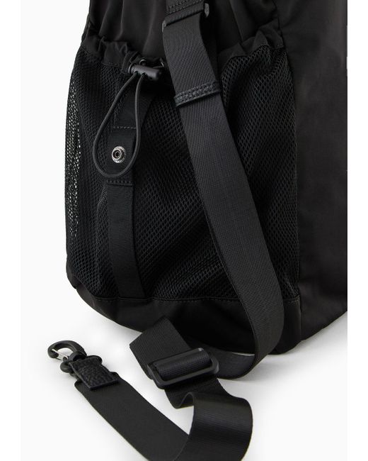 Armani Exchange Black Weekend Bag With Shoulder Strap for men