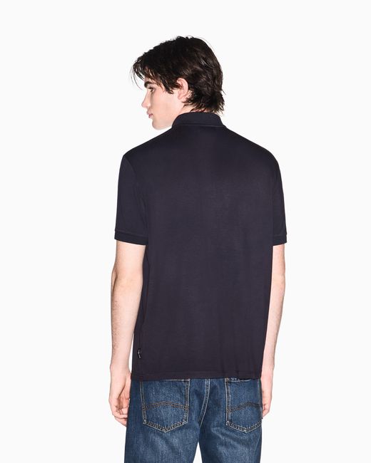 ARMANI EXCHANGE Blue Polo Shirt for men