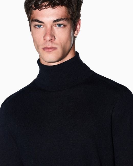 ARMANI EXCHANGE Blue Regular Fit Pullover for men