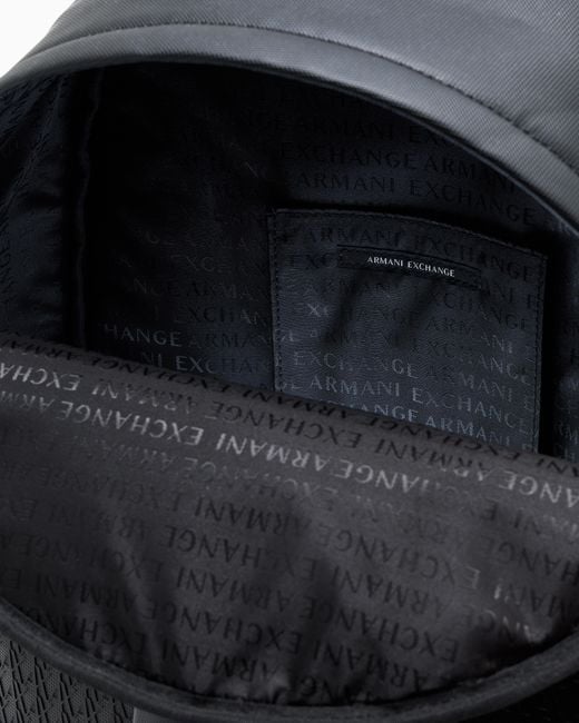 ARMANI EXCHANGE Blue Backpack With An Outside Coating for men