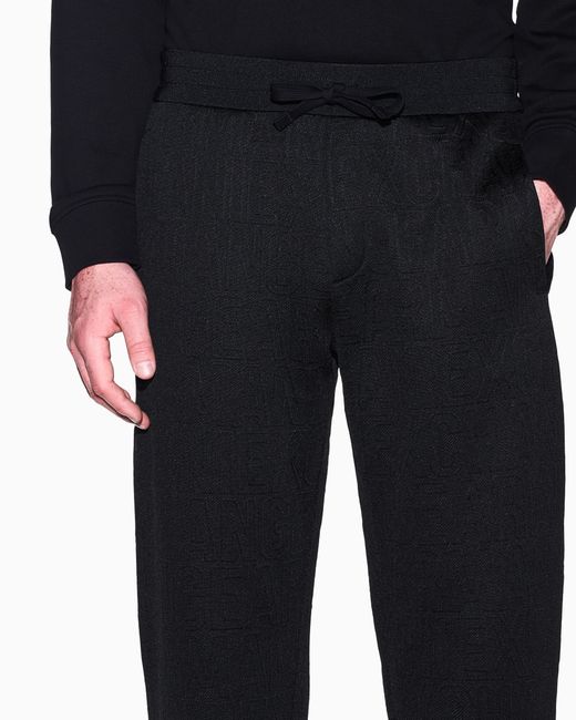 ARMANI EXCHANGE Blue Regular Fit Trousers for men