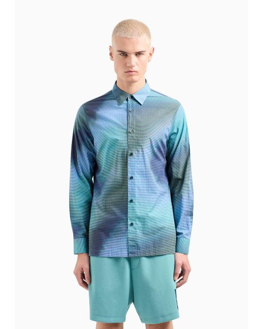 Camicie Casual di Armani Exchange in Blue da Uomo