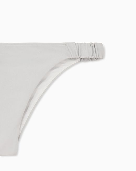 ARMANI EXCHANGE White Stretch Nylon Bikini Bottoms
