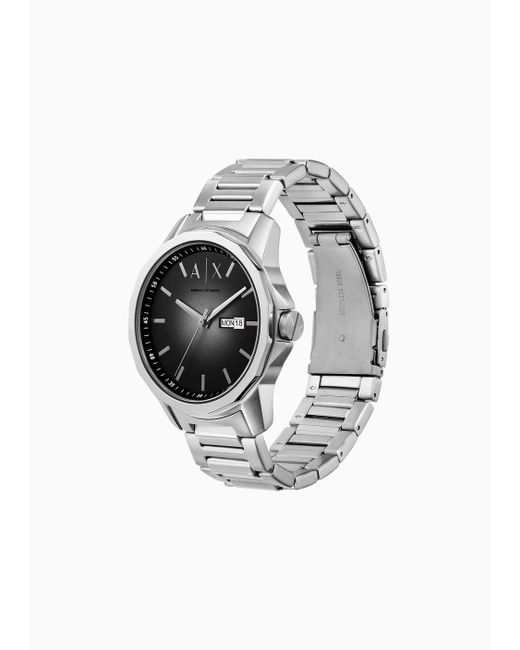 Armani Exchange Uhrenstahlarmbänder in Metallic für Herren