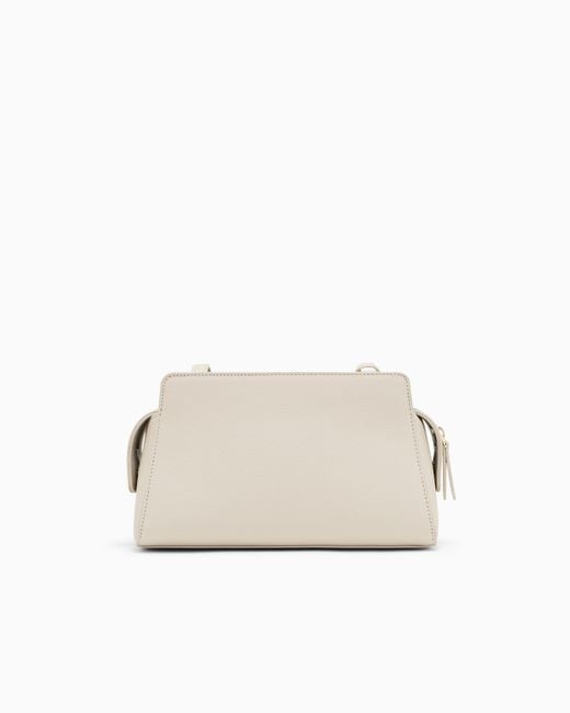 ARMANI EXCHANGE Natural Crossbody Messenger Bag With Outside Coating