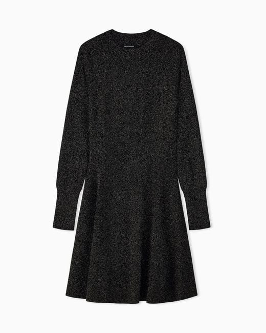 ARMANI EXCHANGE Black Slim Fit Dress Knit