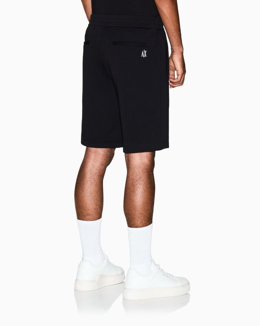 ARMANI EXCHANGE Black Bermuda Shorts for men