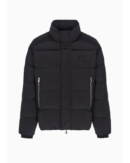 ARMANI EXCHANGE Black Puffer Jackets for men