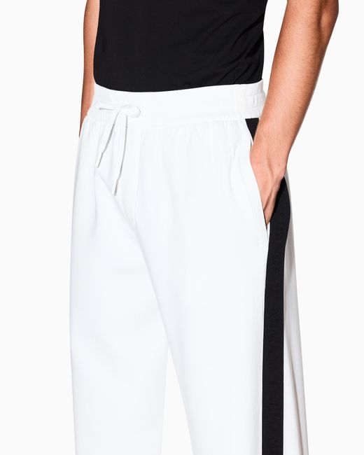 ARMANI EXCHANGE White Striped Pants for men