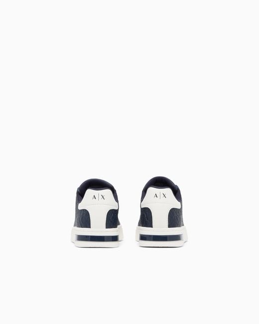 ARMANI EXCHANGE Blue Sneakers for men