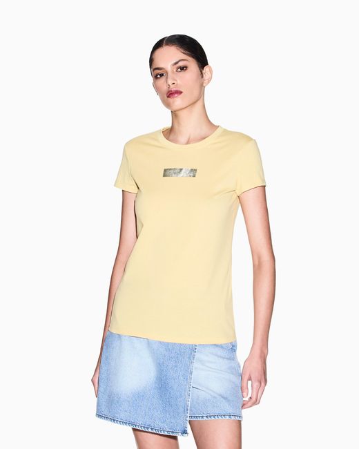 ARMANI EXCHANGE Yellow Slim Fit T-Shirt