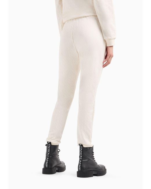 Armani Exchange White Sweatpants