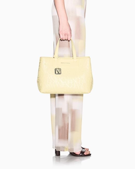 ARMANI EXCHANGE Natural Shopping Bag
