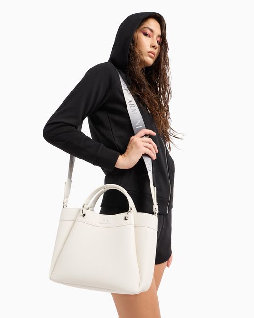 Sac À Main Moyen Avec Bandoulière Dégradée ARMANI EXCHANGE en coloris White