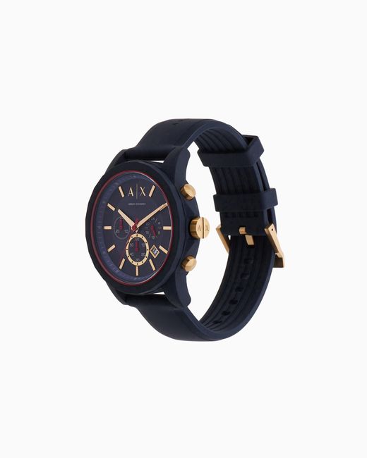 ARMANI EXCHANGE Blue Chronograph Movement Watch With Strap for men
