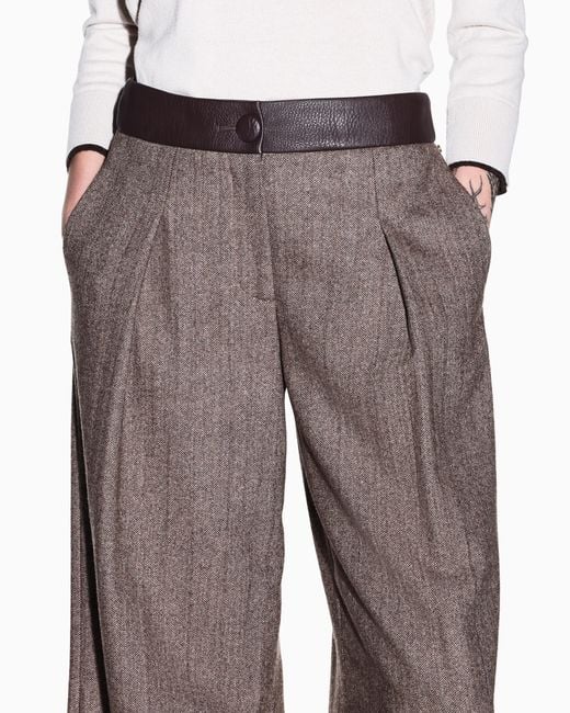 ARMANI EXCHANGE Gray Relaxed Fit Trouser